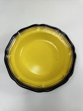 Horno a tazón de mesa vintage años 70 Mikasa con borde festoneado amarillo peltre - Japón segunda mano  Embacar hacia Mexico