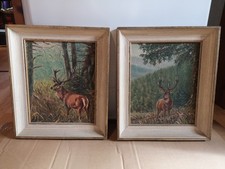 Paire tableaux animalier d'occasion  Sausheim