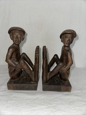 Wood bookends hand for sale  Loma