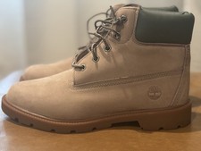 Botas Timberland masculinas de couro marrom cáqui camurça cano alto tamanho 5 comprar usado  Enviando para Brazil