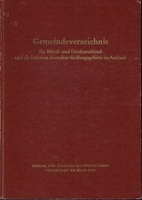 Gemeindeverzeichnis mittel std gebraucht kaufen  Dresden