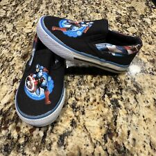 Sapatos casuais MARVEL Captain America preto/azul tamanho juvenil EUA 7 comprar usado  Enviando para Brazil