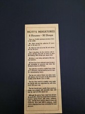 Vintage 1960 mott for sale  Wapakoneta
