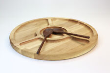 Wooden divided plate for sale  LEICESTER