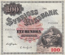 100 kronor svea d'occasion  France