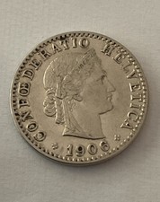 Helvetia rappen 1906 usato  Roma
