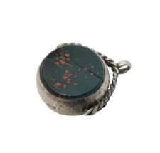Sterling silver bloodstone for sale  TETBURY