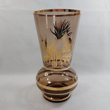 Smoked glass vase for sale  SWADLINCOTE