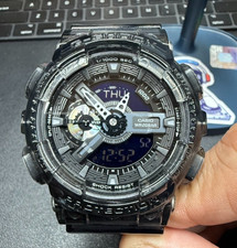 Casio G Shock Ga-110ske relógio esqueleto preto transparente com lata e caixa e etiquetas comprar usado  Enviando para Brazil
