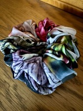 Finches silk scrunchie for sale  NEATH