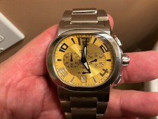 RELÓGIO FESTINA MODELO F16122 MOSTRADOR OURO INOXIDÁVEL CRONÓGRAFO QUARTZO BATERIA NOVA comprar usado  Enviando para Brazil