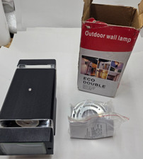 Luminária de parede Eco dupla LED para área externa preta 2XGU10 comprar usado  Enviando para Brazil