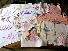 crinoline lady embroidered tablecloth for sale  NORWICH