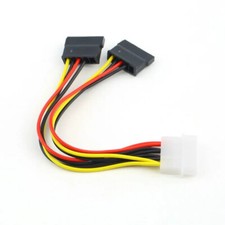 Cable adaptador multiplicador de MOLEX 4 pines a 2 Sata 15 pines, usado comprar usado  Enviando para Brazil
