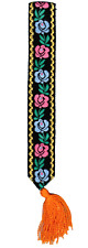 Black embroidered bookmark for sale  LONDON