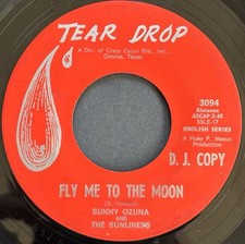 Sunny Ozuna And The Sunliners Fly Me To The Moon Tear Drop Chicano Soul 45 comprar usado  Enviando para Brazil