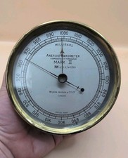Aneroid barometer brass for sale  PLYMOUTH