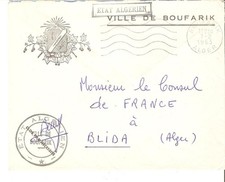Boufarik ,   lettre du maire au consul de France à Blida. comprar usado Boufarik ,   lettre du maire au consul de France à Blida. comprar usado  Enviando para Brazil