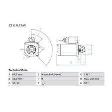 Cashback bosch starter for sale  BIRMINGHAM