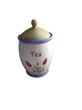 Ceramic tea caddy for sale  RUGELEY