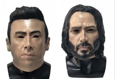 Máscara de Halloween látex fantasia Keanu Reeves máscara festa carnaval roleplay adereços comprar usado  Enviando para Brazil