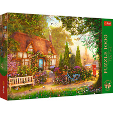 Puzzle 1000 elementów teatime wieś strącony domek i darmowy plakat, używany na sprzedaż  Wysyłka do Poland
