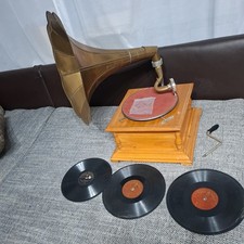 Grammophon messing trichter gebraucht kaufen  Fürth
