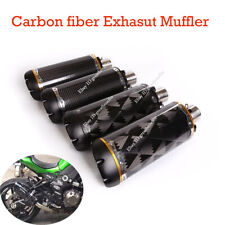 Silenciador de cauda modificado tubo de escape universal de motocicleta fibra de carbono 51mm 370mm comprar usado  Enviando para Brazil