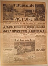 Humanité mai 1945 d'occasion  Saint-Pierre-sur-Dives