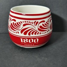 1800 copos de cerâmica tequila design barware ~ padrão espanhol vermelho e branco  comprar usado  Enviando para Brazil