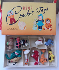 Vintage crochet animals for sale  LONDON