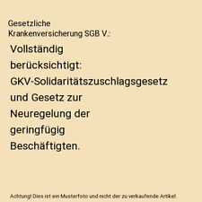 Gesetzliche krankenversicherun gebraucht kaufen  Trebbin