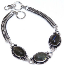Bracelet labradorite plaqué d'occasion  Saint-Germain