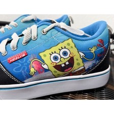 Tênis Heelys Bob Esponja Roller Skate com Rodas Azul Preto Tamanho 8 comprar usado  Enviando para Brazil