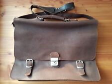 vintage torba crossbody HAROLD'S, brązowa skórzana teczka, w bardzo dobrym stanie!!!, używany na sprzedaż  PL
