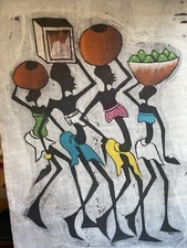 Leinwandbild afrika frauengrup gebraucht kaufen  Hannover