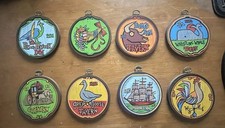 8 placas de madeira vintage retrô. Placas de barra de caverna masculinas ótimas para barware. comprar usado  Enviando para Brazil