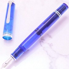 Pelikan Souveran M605 Granatowy Srebrny 14K Pióro wieczne F Nib Edycja specjalna na sprzedaż  Wysyłka do Poland