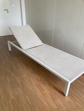Sonnenliege gartenliege weiß gebraucht kaufen  Frankfurt am Main