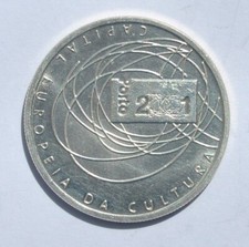 500 escudos prata Porto Capital Europeia da Cultura 2001 UNC comprar usado  Enviando para Brazil