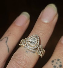 Pear diamond engagement for sale  Wapakoneta