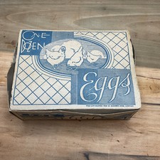 Antigo Vintage "UMA DÚZIA" Caixa de Ovo de Galinha Decoração de Fazenda Art Deco Shf 1, usado comprar usado  Enviando para Brazil