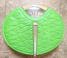 Balança de banheiro conselheiro vintage meados do século moderna verde oval 300 lb MCM, usado comprar usado  Enviando para Brazil