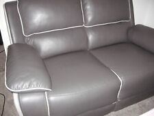 Dark grey leather for sale  ROTHERHAM