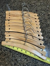 Conjunto de 12 cabides de madeira para bebês/crianças de bordo (10 polegadas de comprimento) comprar usado  Enviando para Brazil