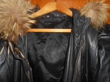 Lederjacke schwarz kapuze gebraucht kaufen  Mühldorf a.Inn