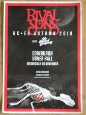 RIVAL SONS Concert poster - Edinburgh 2019 live music show tour Gig memorabilia. comprar usado  Enviando para Brazil