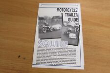 Squire motorcycle trailer for sale  LEICESTER