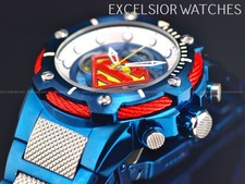 Raro Invicta DC Comics Superman 53mm relógio masculino mostrador multicolorido aço silicone, usado comprar usado  Enviando para Brazil