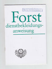 Ddr dienstvorschrift forst gebraucht kaufen  Lauenbrück